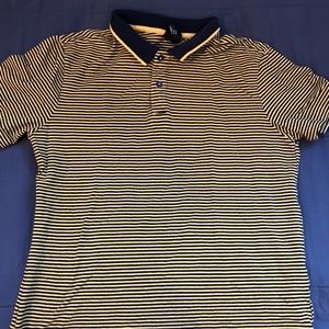 Yellow and Black Striped Collared Shirt H&M